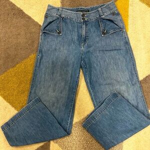 Vintage Ralph Lauren cropped, straight legged jeans